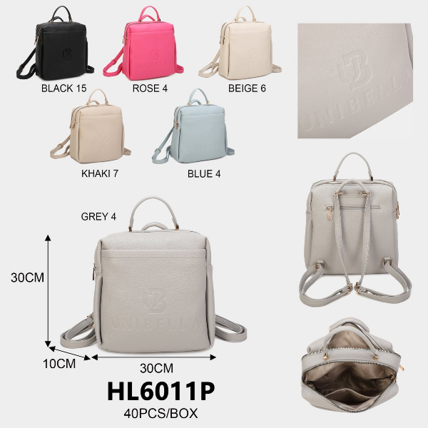 Plecak damskie Roz Standard Mix Kolor Paszka 6 szt